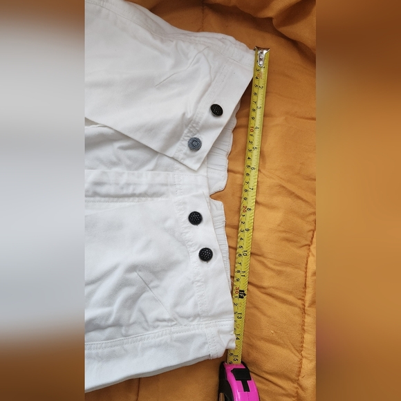 Free People Wide Leg White Button Pants - Picture 5 of 9